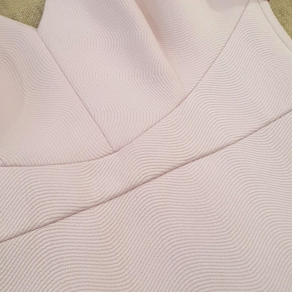 FOREVER NEW Size 12 Pastel Pink Ruffle sleeve flared dress - Picture 3 of 5